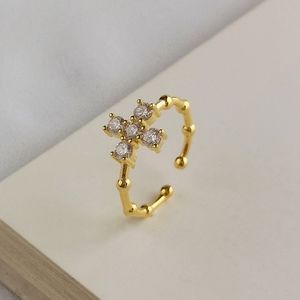 HH BAMBOO FLOWER RING- STERLING SILVER